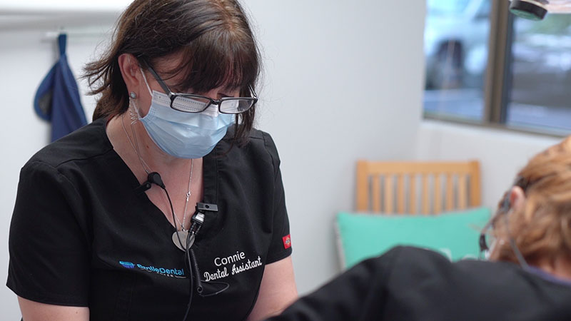 Dental Assistant with Patient